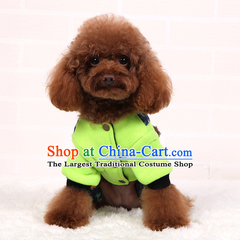 Dog clothes dog Hiromi than Xiong vip tedu dog-footed clothes pet supplies load autumn and winter clothing C.o.d. Fluorescent Green 5 chest 50cm back long 35cm weight within 10 catty ,HI-PRO,,, shopping on the Internet