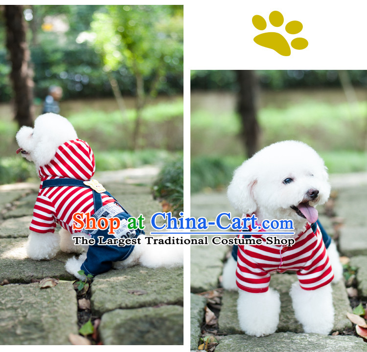 Pet dog costume autumn and winter clothing VIP Hiromi than Xiong tedu streaks series jumpsuits four feet, Yi red bar cowboy BUNNIES S of pictures, prices, brand platters! The elections are supplied in the national character of distribution, so action, buy now enjoy more preferential! As soon as possible.