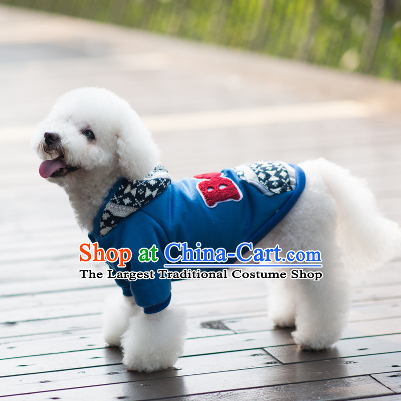 Pet dog costume autumn and winter clothing VIP TEDU Hiromi than trendy Upper Body blue jacket Xiong boys XXL, blue Lai , , , shopping on the Internet