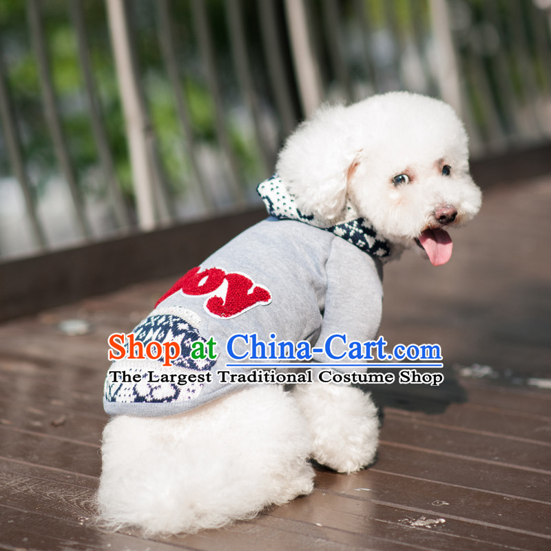 Pet dog costume autumn and winter clothing VIP TEDU Hiromi than trendy Upper Body gray jacket Xiong boys XL