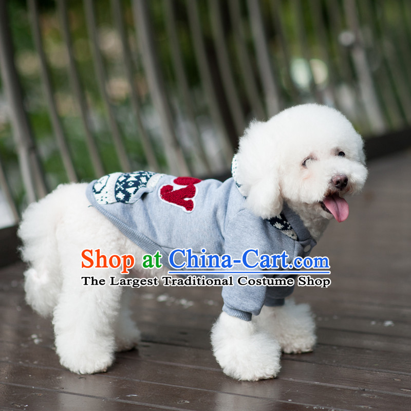 Pet dog costume autumn and winter clothing VIP TEDU Hiromi than trendy Upper Body gray jacket Xiong boys XL, Blue Lai , , , shopping on the Internet