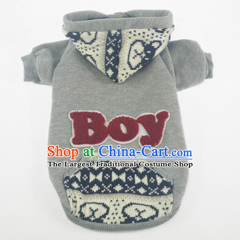 Pet dog costume autumn and winter clothing VIP TEDU Hiromi than trendy Upper Body gray jacket Xiong boys XL, Blue Lai , , , shopping on the Internet