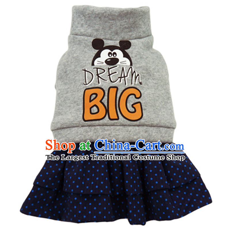 Dog Clothing Supplies dog costume pets clothes tedu gross autumn and winter clothing is a lovely vest four-legged sweater cotton coat Thick Gray L, full American BIG (quanle) , , , shopping on the Internet