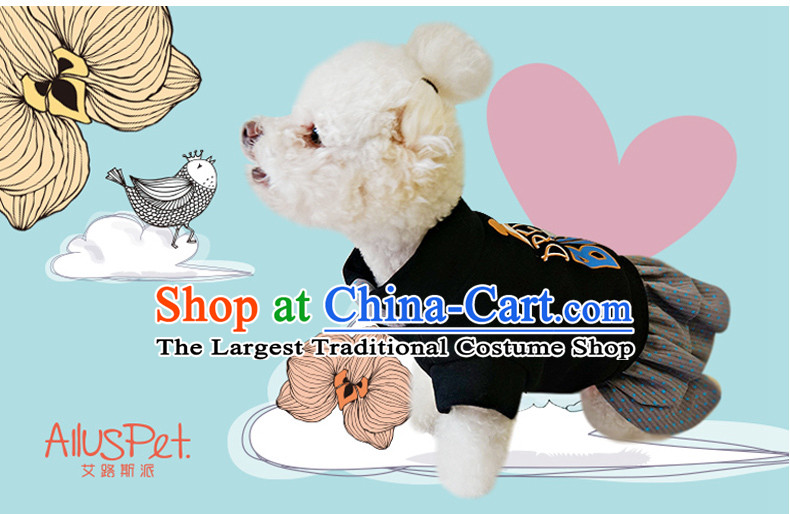 Dog Clothing Supplies dog costume pets clothes tedu gross autumn and winter clothing is a lovely vest four-legged sweater cotton coat thick BIG black S picture, prices, brand platters! The elections are supplied in the national character of distribution, so action, buy now enjoy more preferential! As soon as possible.