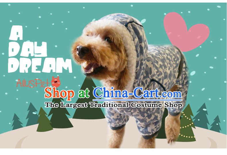 Dog Clothing Supplies dog costume pets clothes tedu gross autumn and winter waistcoat lovely services is a four-legged sweater cotton coat-colored shirt Blue M picture, prices, brand platters! The elections are supplied in the national character of distribution, so action, buy now enjoy more preferential! As soon as possible.