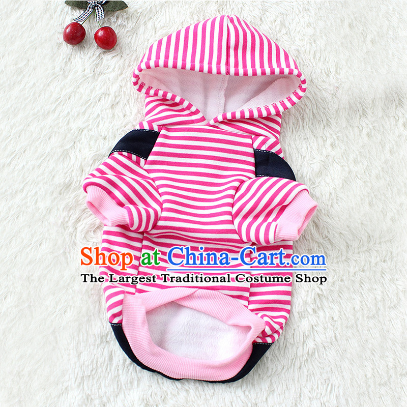 Dog clothes pet dog autumn and winter clothing chihuahuas than Xiong Hiromi vip pets clothing four feet, Yi clover strap - Pink S Breast 32 cm to 20 cm (3-4 back long), not from the burden of shopping on the Internet has been pressed.