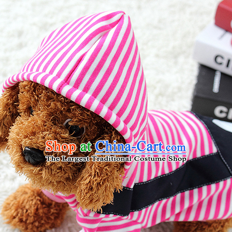 Dog clothes pet dog autumn and winter clothing chihuahuas than Xiong Hiromi vip pets clothing four feet, Yi clover strap - Pink S Breast 32 cm to 20 cm (3-4 back long), not from the burden of shopping on the Internet has been pressed.