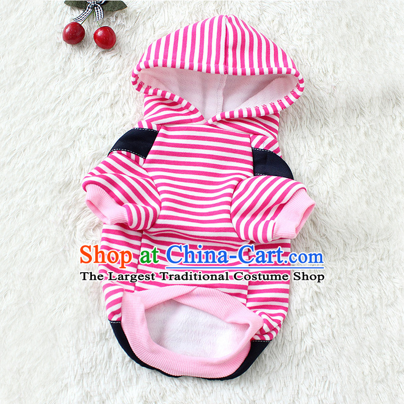 Dog clothes pet dog autumn and winter clothing chihuahuas than Xiong Hiromi vip pets clothing four feet, Yi clover strap - Pink M chest 37cm back long 25cm (5-6), not from the burden of shopping on the Internet has been pressed.