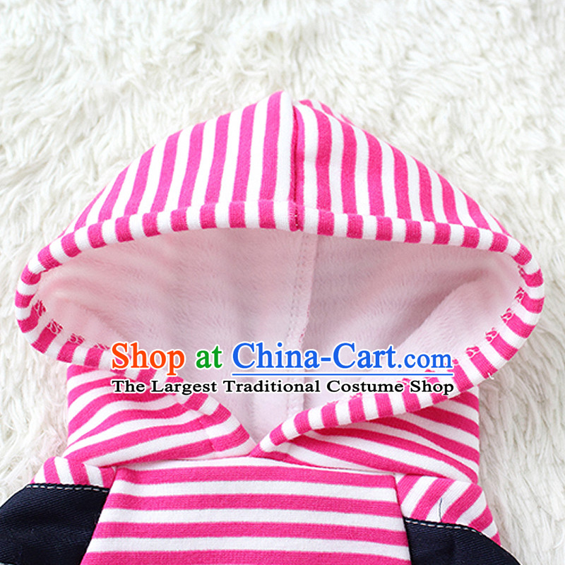 Dog clothes pet dog autumn and winter clothing chihuahuas than Xiong Hiromi vip pets clothing four feet, Yi clover strap - Pink M chest 37cm back long 25cm (5-6), not from the burden of shopping on the Internet has been pressed.