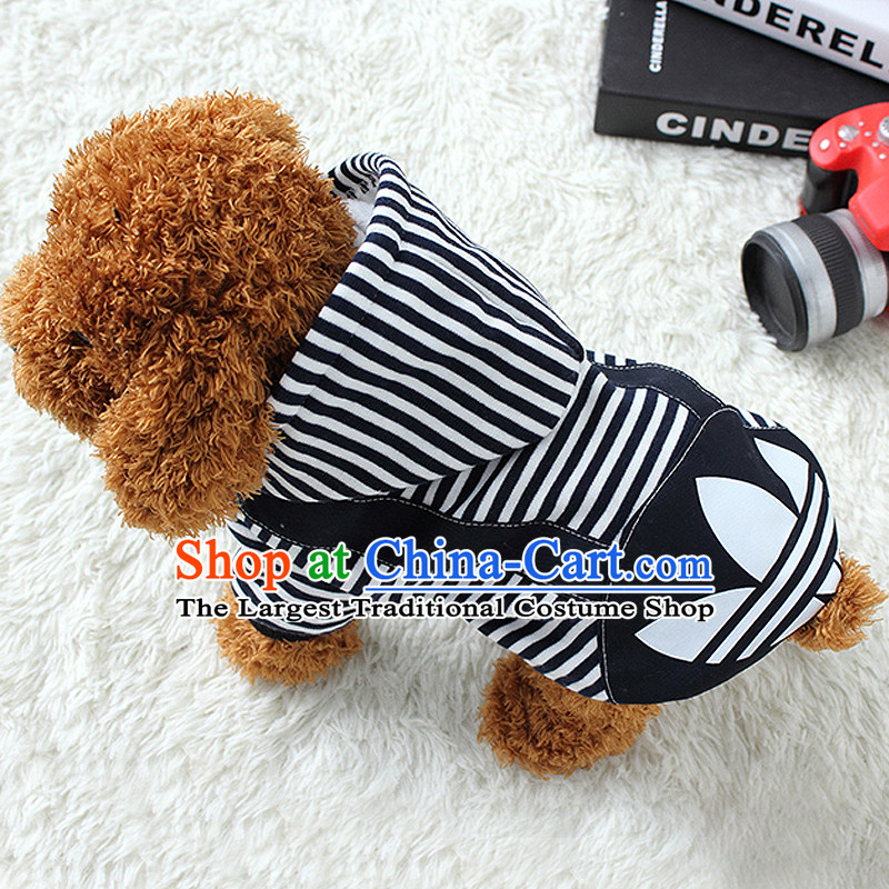 Dog clothes pet dog autumn and winter clothing chihuahuas than Xiong Hiromi vip pets clothing four feet, Yi clover strap _ Gray L chest 44cm back long 30cm _7_10 catties_