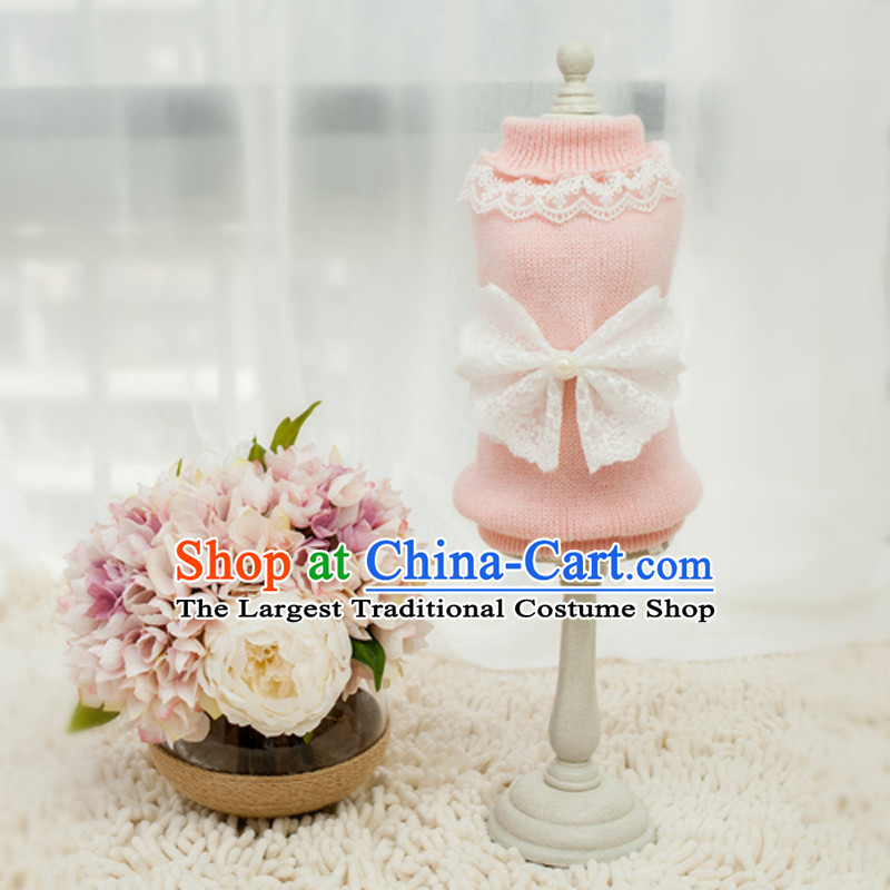 The National Package Mail dog clothes pet chihuahuas tedu than Xiong pink VIP clothes Fall/Winter Collections puppies ultra-small pink knit sweater L of approximately 8-10 for the darling of the catty, , , , shopping on the Internet