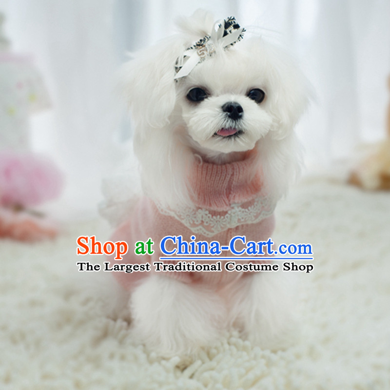 The National Package Mail dog clothes pet chihuahuas tedu than Xiong pink VIP clothes Fall/Winter Collections puppies ultra-small sweater blue sweater XL about 10-15, the ideal for pet , , , shopping on the Internet