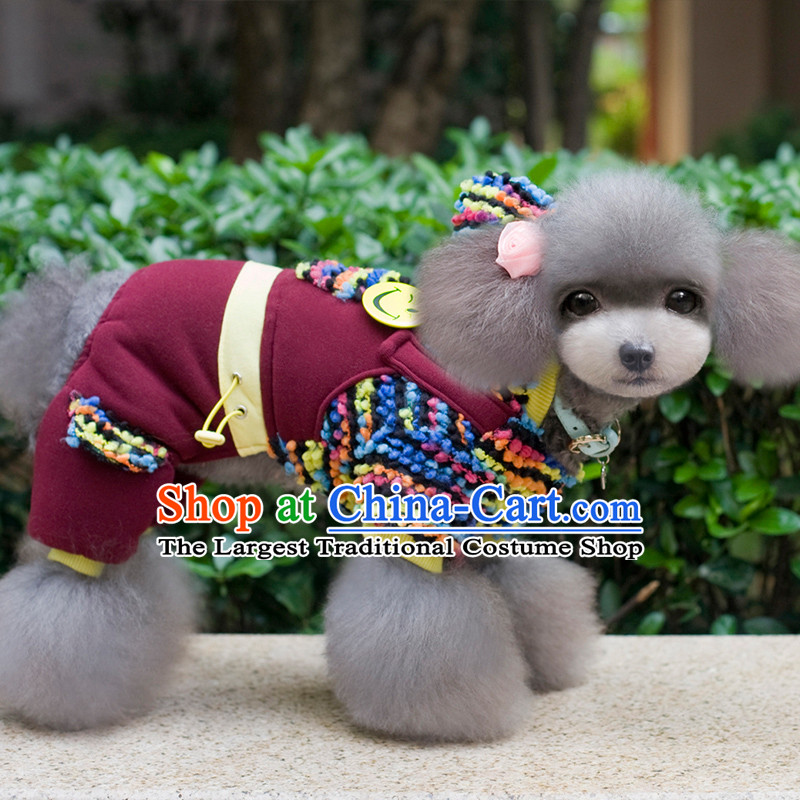 The autumn and winter clothing dog new four-legged Yi-thick cotton clothing dog clothes pet tedu dog 12#, clothing to Seven Colored housing shopping on the Internet has been pressed.