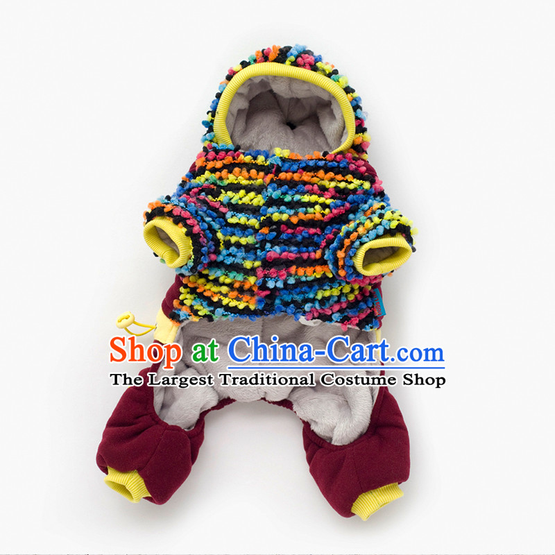 The autumn and winter clothing dog new four-legged Yi-thick cotton clothing dog clothes pet tedu dog 12#, clothing to Seven Colored housing shopping on the Internet has been pressed.