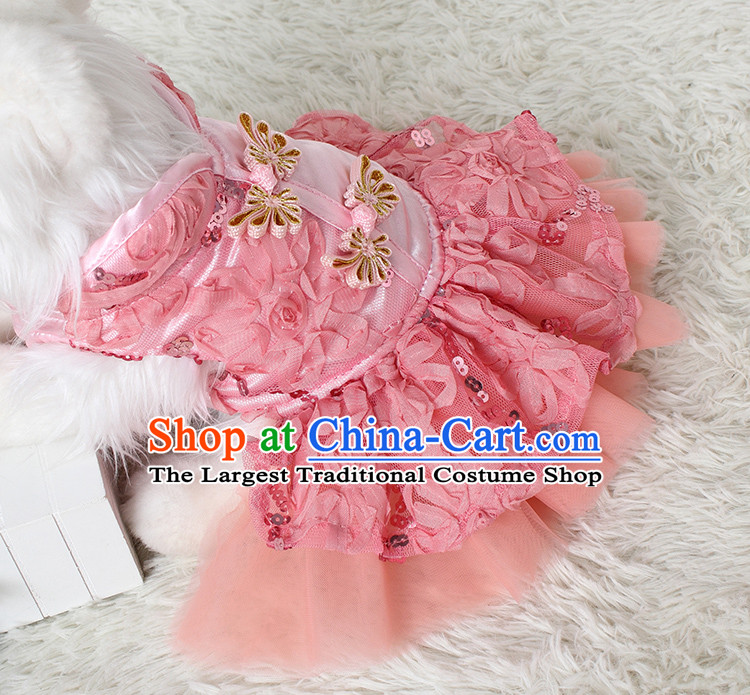 National Postal pet dogs package toys tedu than Xiong VIP chihuahuas clothes Fall/Winter Collections thick New Year Tang dynasty skirt pink XL code after 45 chest is 35 pictures, prices, brand platters! The elections are supplied in the national character of distribution, so action, buy now enjoy more preferential! As soon as possible.