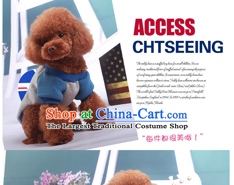 Dog clothes tedu dog clothes dog T-shirt dog sweater pet clothes than Xiong Hiromi blue beard XL Photo, prices, brand platters! The elections are supplied in the national character of distribution, so action, buy now enjoy more preferential! As soon as possible.