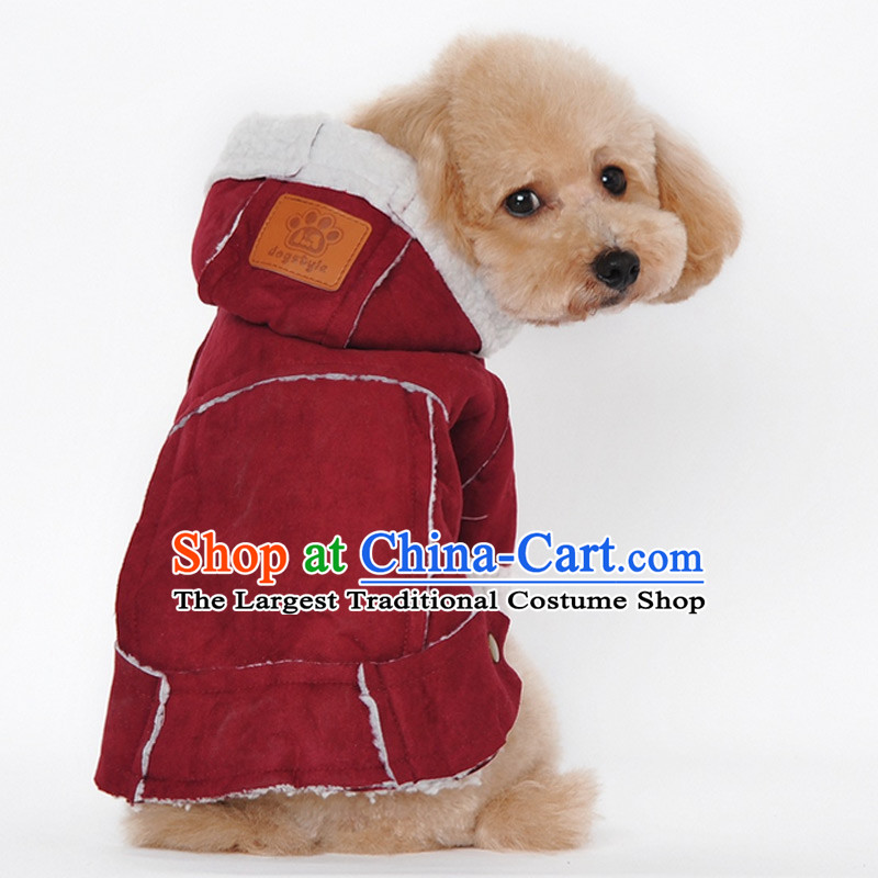 All metered parking spaces along with pet dogs Addis Ababa clothes autumn and winter clothing supplies tedu gross dog costume small dogs in large dogs deep red, L, Mimi Addis Ababa of , , , shopping on the Internet