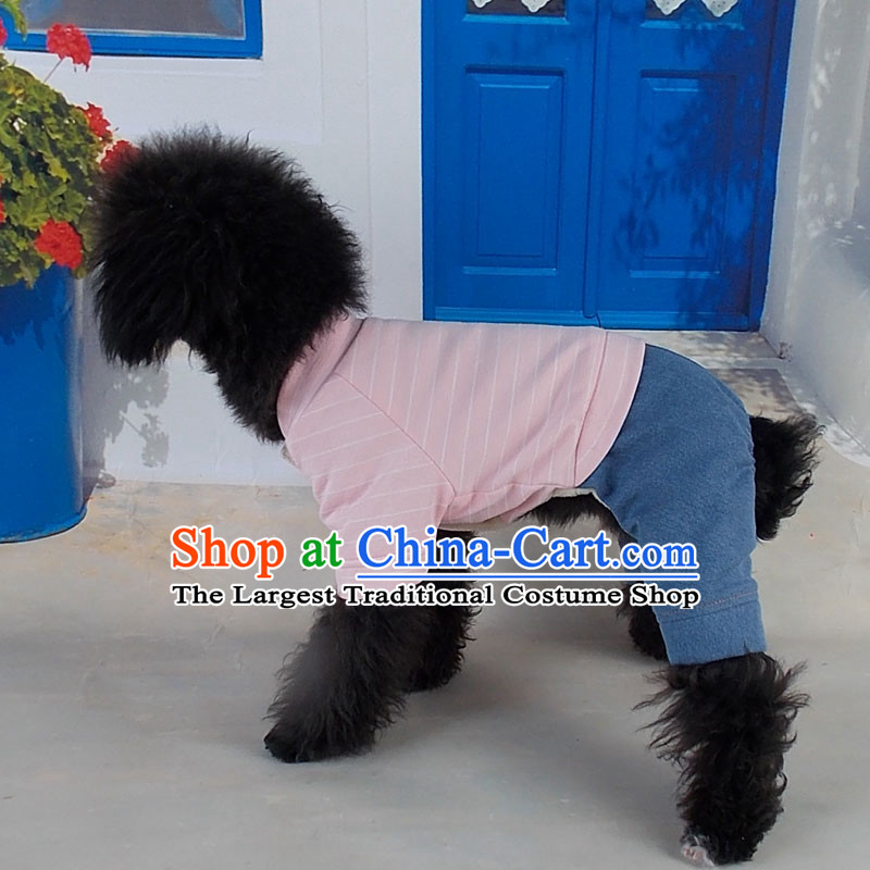The pet dogs madden Mak dog clothes Fall/Winter Collections thick banding stylish stitching cowboy-footed cotton clothes dog stylish package pink S Mak beans (madden) , , , shopping on the Internet