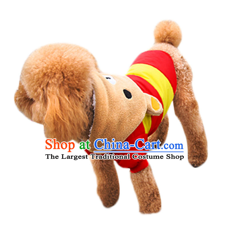 Dog clothes for autumn and winter clothing tedu pet dog clothes clothes dog Sweater Vest pet supplies yellow + red XL, Mercy Genki , , , shopping on the Internet