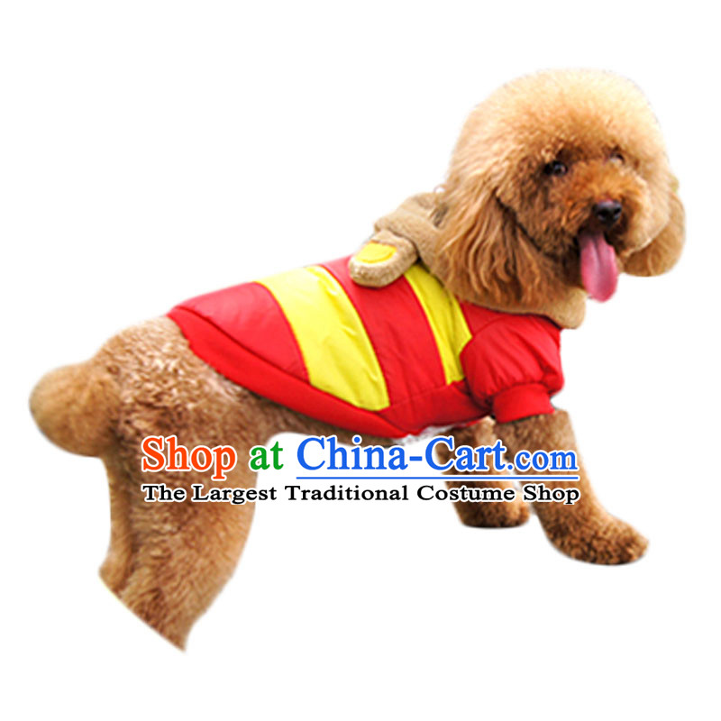 Dog clothes for autumn and winter clothing tedu pet dog clothes clothes dog Sweater Vest pet supplies yellow + red XL, Mercy Genki , , , shopping on the Internet