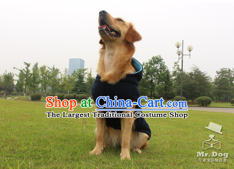 Mr.dog autumn and winter of medium-sized dogs large dogs edge material gross Samoa and cotton clothes, a large dog pet vest blue 20# picture, prices, brand platters! The elections are supplied in the national character of distribution, so action, buy now enjoy more preferential! As soon as possible.