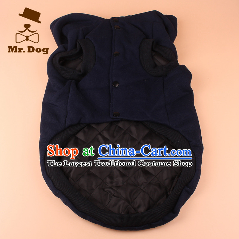 Mr.dog autumn and winter of medium-sized dogs large dogs edge material gross Samoa and cotton clothes, a large dog pet dogs 20#, blue vest (mr.dog) , , , shopping on the Internet