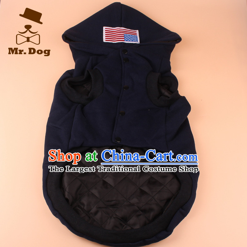 Mr.dog autumn and winter of medium-sized dogs large dogs edge material gross Samoa and cotton clothes, a large dog pet dogs 20#, blue vest (mr.dog) , , , shopping on the Internet