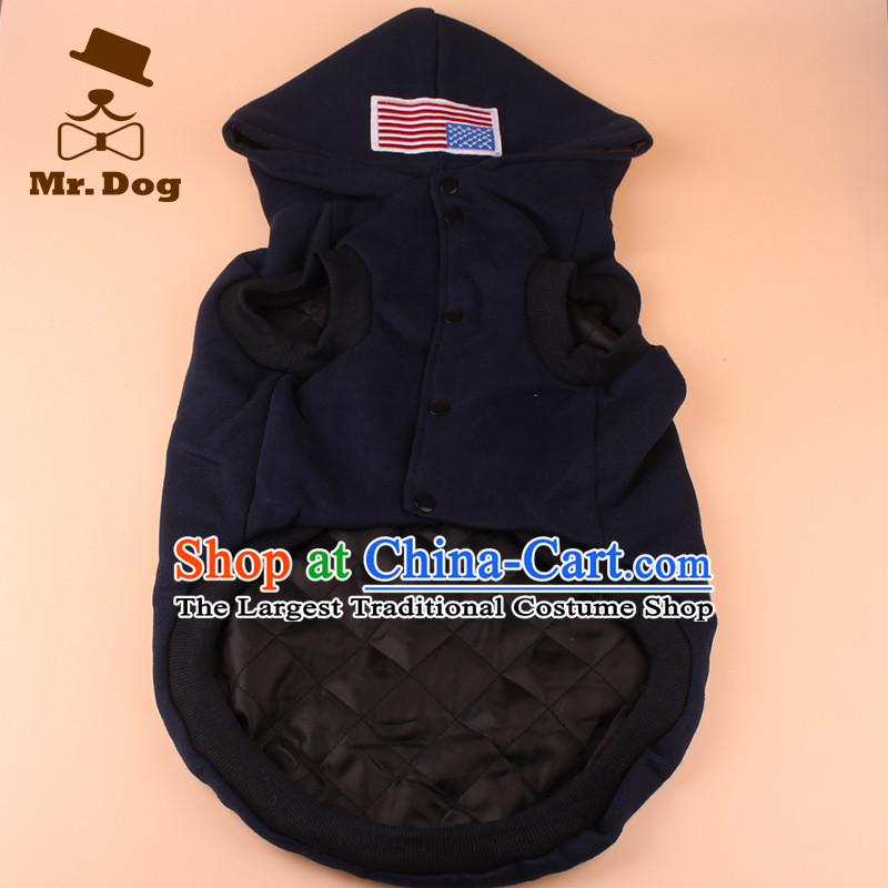 Mr.dog autumn and winter of medium-sized dogs large dogs edge material gross Samoa and cotton clothes, a large dog pet dogs 22#, blue vest (mr.dog) , , , shopping on the Internet