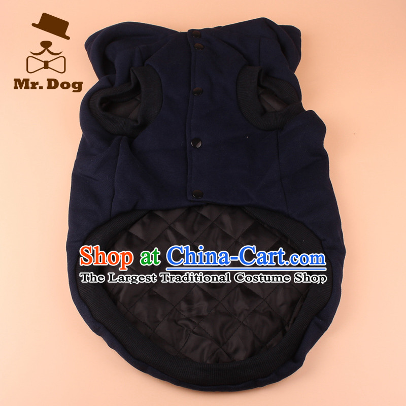 Mr.dog autumn and winter of medium-sized dogs large dogs edge material gross Samoa and cotton clothes, a large dog pet dogs 24#, blue vest (mr.dog) , , , shopping on the Internet