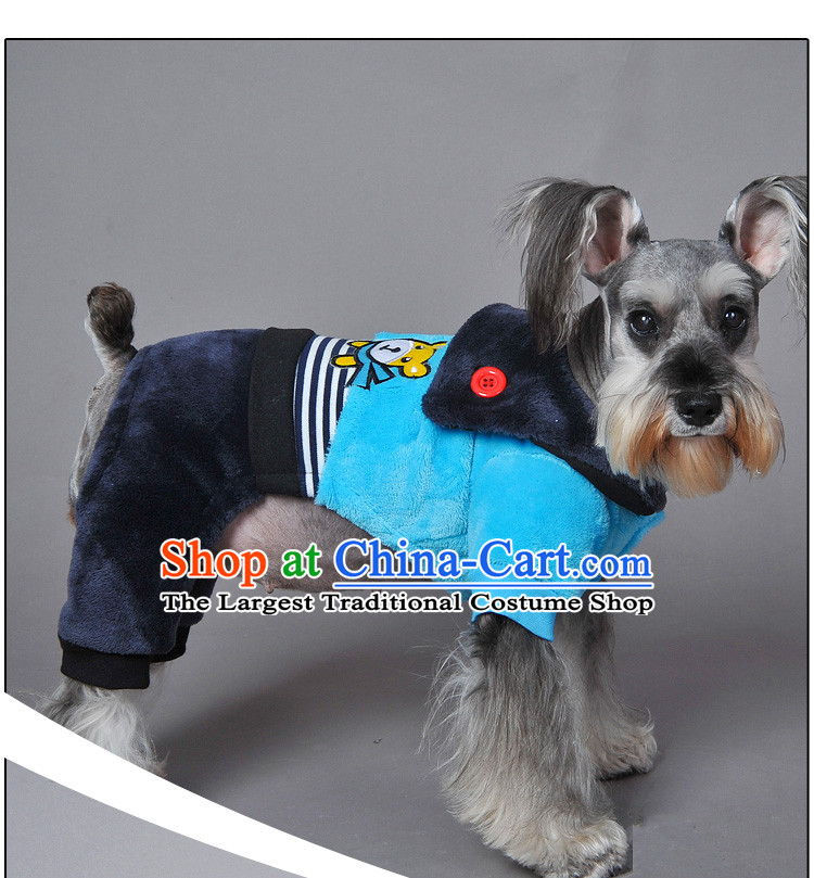 The pet dogs madden Mak dog clothes Fall/Winter Collections of four-footed yi seawater navy's dress Colonel flannel packaged in RED M picture, prices, brand platters! The elections are supplied in the national character of distribution, so action, buy now enjoy more preferential! As soon as possible.