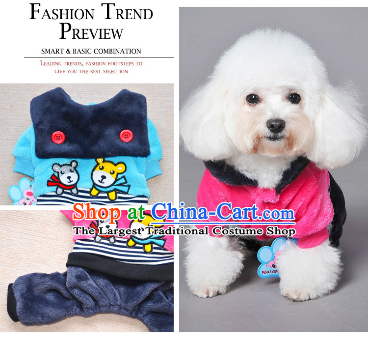 The pet dogs madden Mak dog clothes Fall/Winter Collections of four-footed yi seawater navy's dress Colonel flannel packaged in RED M picture, prices, brand platters! The elections are supplied in the national character of distribution, so action, buy now enjoy more preferential! As soon as possible.