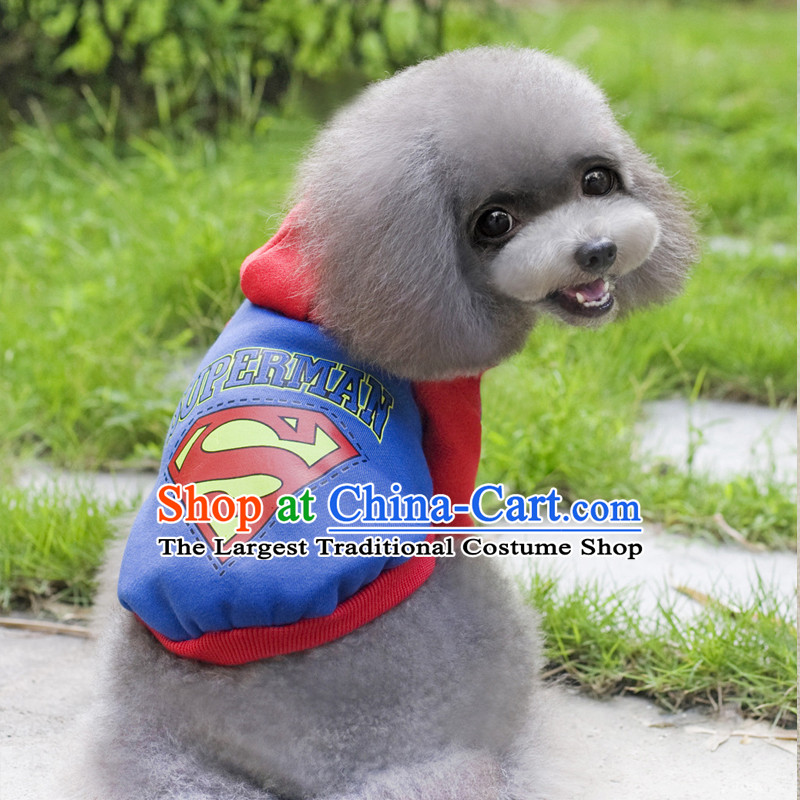 Some raise their heads in fall and winter wonderland of Pets Clothes Campaign pet clothes sweater small dog clothes tedu VIP than Xiong puppies Hiromi thick Fall/Winter Collections of the Superman blue S picture, prices, brand platters! The elections are supplied in the national character of distribution, so action, buy now enjoy more preferential! As soon as possible.