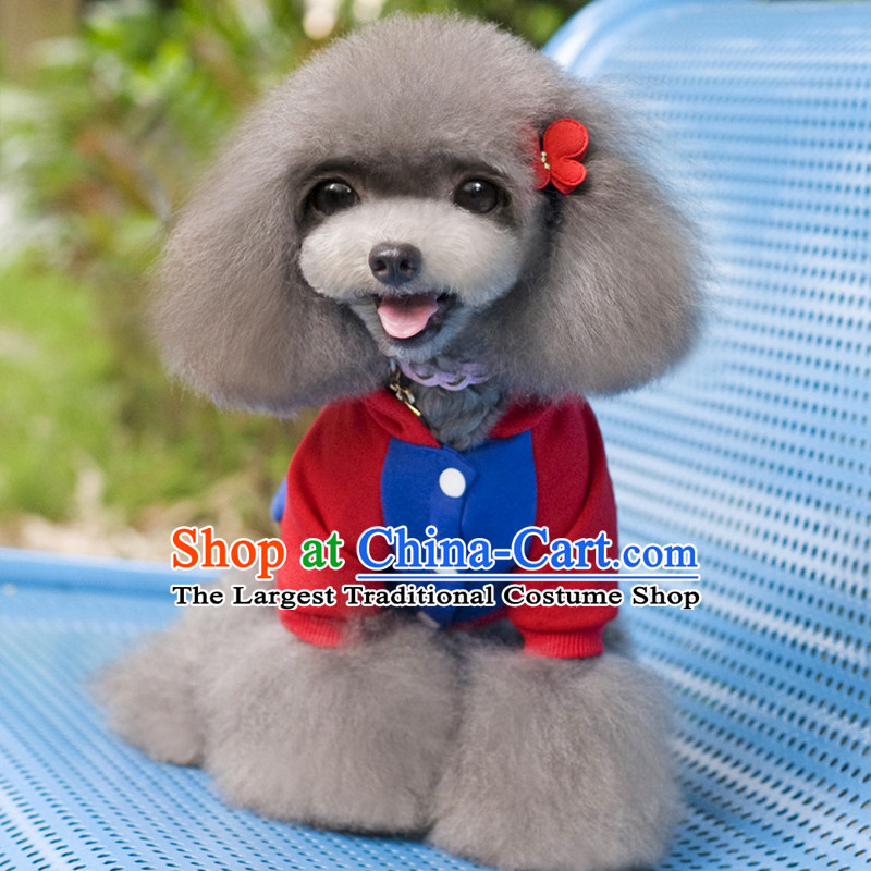 Some raise their heads in fall and winter wonderland of Pets Clothes Campaign pet clothes sweater small dog clothes tedu VIP than Xiong puppies Hiromi thick Fall/Winter Collections of the Superman comic park-goers, blue , , , shopping on the Internet