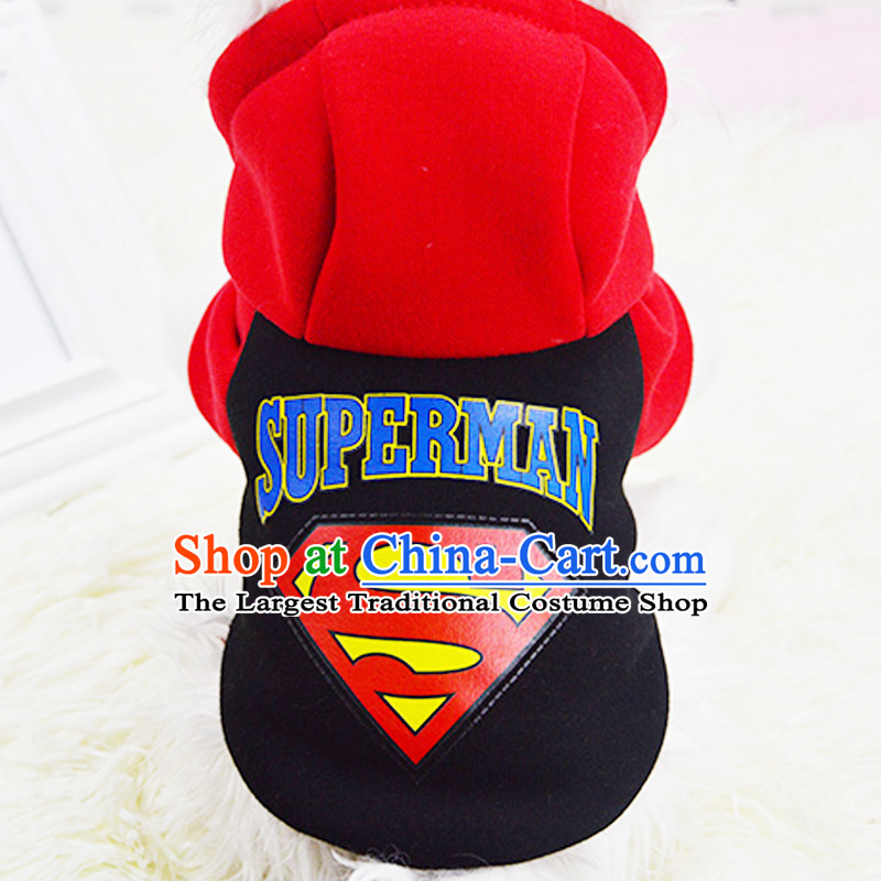Some raise their heads in fall and winter wonderland of Pets Clothes Campaign pet clothes sweater small dog clothes tedu VIP than Xiong puppies Hiromi thick Fall/Winter Collections of the Superman comic park-goers, blue , , , shopping on the Internet