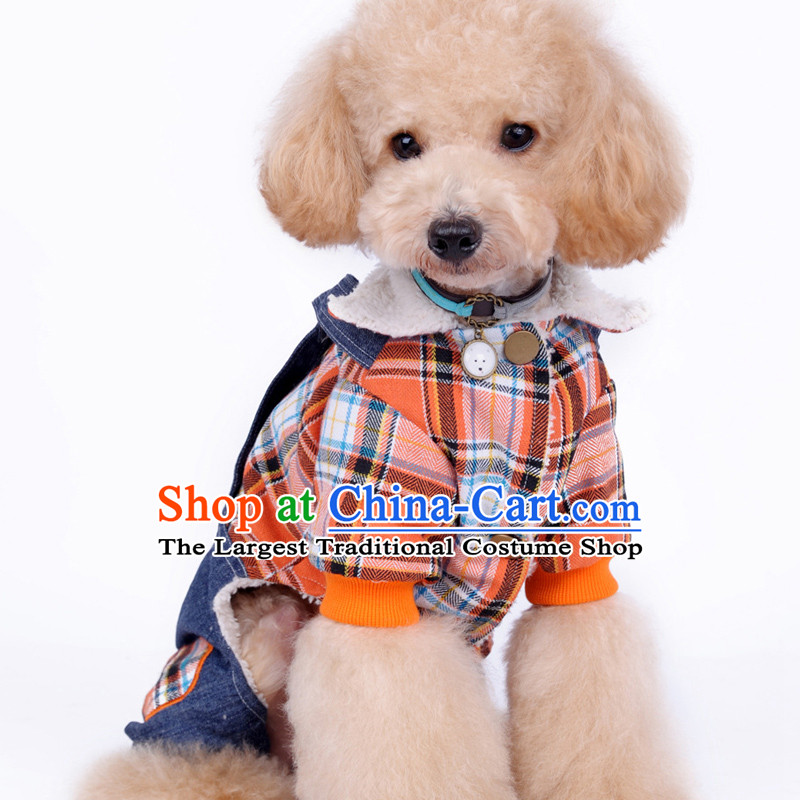 Pets allowed for autumn and winter clothing/replace dog clothing/small dog clothes tedu VIP than Xiong puppies Hiromi autumn and winter Load Color random cowboy strap orange XXL, Some raise their heads Paradise Shopping on the Internet has been pressed.