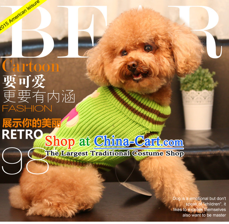 Dog clothes pet dog dog clothes dog sweater tedu than Xiong clothes Fall/Winter Collections Green M picture, prices, brand platters! The elections are supplied in the national character of distribution, so action, buy now enjoy more preferential! As soon as possible.