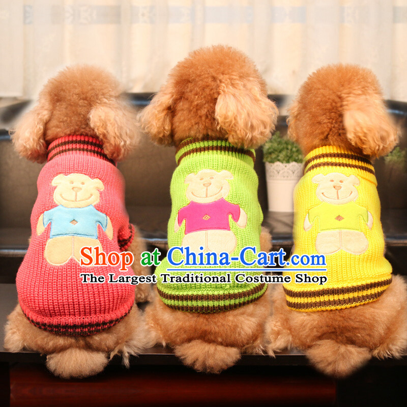 Dog clothes pet dog dog clothes dog sweater tedu than Xiong clothes Fall/Winter Collections Green M 9-PET , , , shopping on the Internet