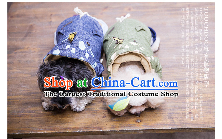 Pet dog costume autumn and winter clothing it thick with cap body Yi Tae Duby Xiong VIP Hiromi short jacket, blue L of pictures, prices, brand platters! The elections are supplied in the national character of distribution, so action, buy now enjoy more preferential! As soon as possible.