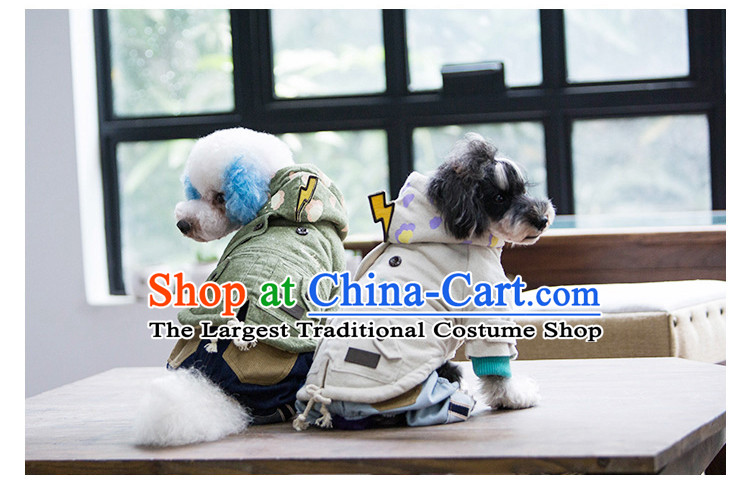 Pet dog costume autumn and winter clothing it thick with cap body Yi Tae Duby Xiong VIP Hiromi short jacket, blue L of pictures, prices, brand platters! The elections are supplied in the national character of distribution, so action, buy now enjoy more preferential! As soon as possible.