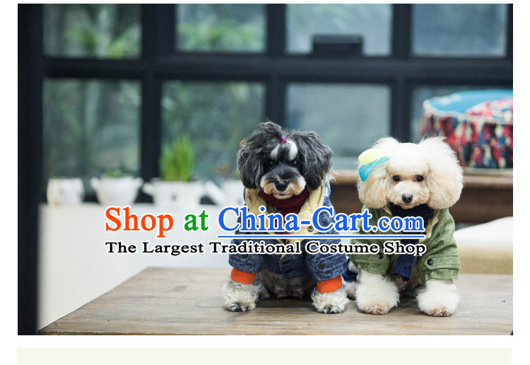 Pet dog costume autumn and winter clothing it thick with cap body Yi Tae Duby Xiong VIP Hiromi short jacket, blue L of pictures, prices, brand platters! The elections are supplied in the national character of distribution, so action, buy now enjoy more preferential! As soon as possible.