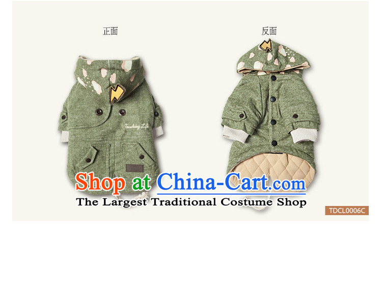Pet dog costume autumn and winter clothing it thick with cap body Yi Tae Duby Xiong VIP Hiromi short jacket, blue L of pictures, prices, brand platters! The elections are supplied in the national character of distribution, so action, buy now enjoy more preferential! As soon as possible.